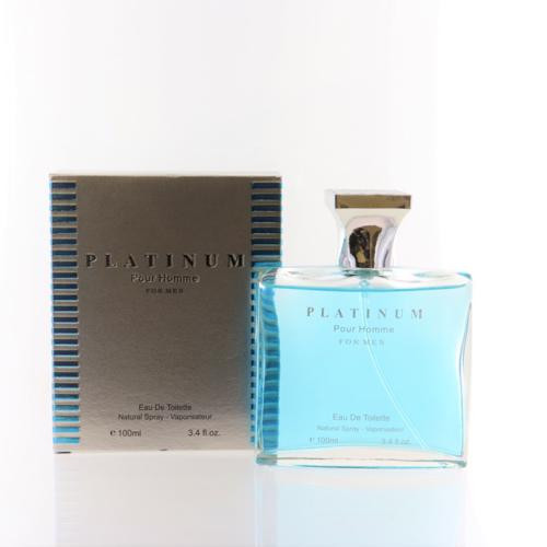 PLATINUM by Fragrance Couture 3.4 OZ EAU DE TOILETTE SPRAY NEW in Box for Men