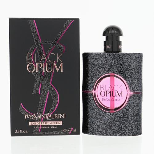 BLACK OPIUM by Yves Saint Laurent 2.5 OZ EAU DE PARFUM NEON SPRAY NEW in Box for