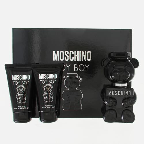 MOSCHINO TOY BOY by Moschino 3 PIECE GIFT SET - 1.7 OZ EAU DE PARFUM SPRAY NEW