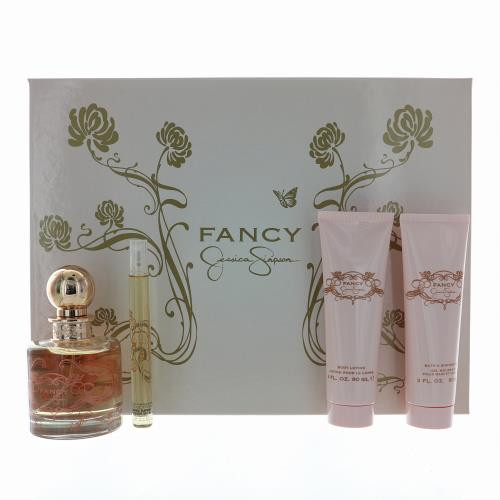 FANCY by Jessica Simpson 4 PIECE GIFT SET - 3.4 OZ EAU DE PARFUM SPRAY NEW Box