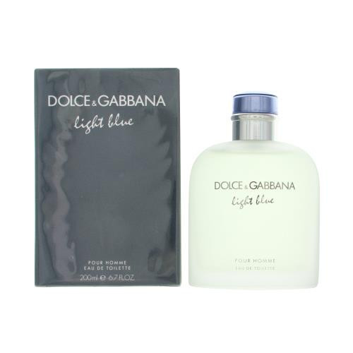 D & G LIGHT BLUE by Dolce & Gabbana 6.7 OZ EAU DE TOILETTE SPRAY NEW in Box for Men