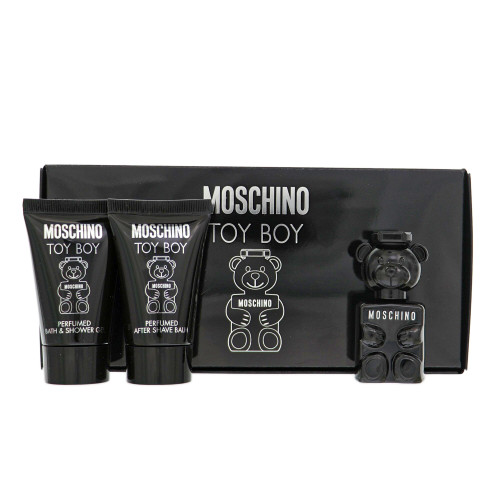 MOSCHINO TOY BOY by Moschino 3 PIECE GIFT SET - 0.17 OZ EAU DE PARFUM SPRAY NEW