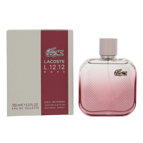 Lacoste L.12.12 Rose Eau Intense by Lacoste Box for Women 3.3 Oz Eau De Parfum Spray