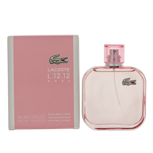 Lacoste L.12.12 Rose Sparkling by Lacoste Box for Women 3.3 Oz Eau De Toilette Spray