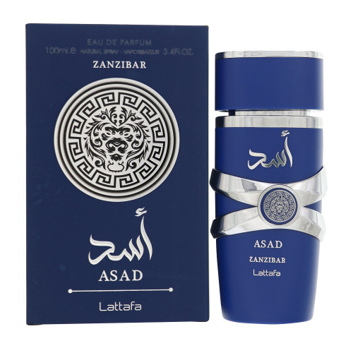 Asad Zanzibar by Lattafa Box for Men 3.4 Oz Eau De Parfum Spray