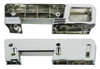 64 65 66 67 Chevelle Malibu REAR Arm Rest Chrome Bases