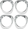 63 1963 CHEVY IMPALA ALUMINUM HEADLIGHT BEZELS TRIM RINGS