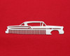 58 Chevy Bel Air Biscayne Impala Brushed Stainless Steel Metal Trim Beard Hair Mustache Comb