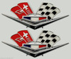 62 63 Chevy & Corvette 327 409 Fender Flags Trim  Emblems 1962 1963