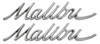 66 67 1966 1967 Chevelle Malibu Quarter Panel Emblems Chrome Scripts