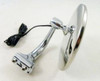 4" LED Curved Arm Peep Mirror Turn Signal Outside View Hot Street Rat Rod Pair