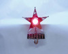 Light Up Red Jewel Vintage Style Safety Star License Plate Topper Hot Rat Rod