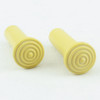 55 56 57 58 59 60 Chevy Door Lock Rod Knobs Pair Light Yellow Color