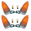 1959 Cadillac 59 Caddy Taillight Turn Signal Lamp Amber Lens Bulbs Assemblies