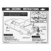 64 65 66 Chevy Chevelle Jacking Instructions Decal Sticker 1964 1965 1966
