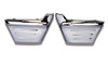 56 1956 CHEVY CHROME FRONT FENDER SIDE EXTENSIONS