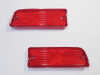 1964 64 Chevelle Rear Tail Light Red Lens Lenses Pair New