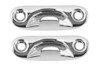 55 56 57 Chevy & Pontiac Convertible Chrome Windshield Top Latch Striker Plates