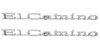 70 1970 El Camino Front Fender Emblems Scripts