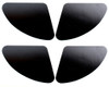 57 1957 Chevy Rear Chrome Bumper End Insert Black Decals Chevrolet