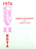 76 Chevy Chevrolet Nova Electrical Wiring Diagram Manual 1976