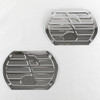 Vintage Chrome Musical Note Speaker Grill Cover Package Tray 6X9 Lowrider PAIR