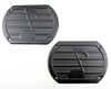 Vintage BLACK Musical Note Speaker Grill Cover Package Tray 6X9 Lowrider PAIR