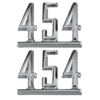 64 65 66 67 Chevy Impala Chevelle Nova Camaro Fender 454 Chrome Script Emblems