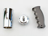 Brushed Charcoal Gun Pistol Grip Shift Knob Kit 13 15 18 Eaton Fuller Peterbilt
