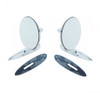 50s-60s Accessory 55-57 Chevy Outside Door Chrome CONVEX Rear View Mirrors Pair