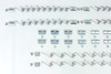 55 56 Chevy 2 Door 210 Station Wagon Side Belt Roof Window Trim Molding Clip Set
