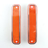 73-80 Chevy Truck & Blazer Amber Orange Side Fender Marker Light Lenses & Trim