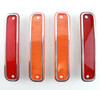 73-80 Chevy Truck Stepside or Dually Amber & Red Side Marker Light Lenses & Trim
