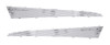 57 1957 Chevy Bel Air 2-Door Quarter Side Panel Aluminum Inserts with CHROME Emblems