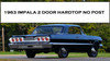 62 63 64 Chevy Impala Back Rear Window Glass Rubber Channel 2 DOOR HARDTOP