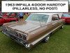 63 64 1963 1964 Chevy Impala Windshield Glass Rubber Channel Seal 4-DOOR HARDTOP