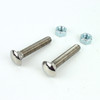 1955 Chevy Rear Corner Polished Stainless Bumper Bolts & Nuts 7/16 x 14 - 2-1/2