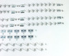 55 56 Chevy 4-DOOR 210 & Bel Air Station Wagon Belt Roof Window Trim Molding Clip Set