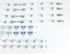 57 Chevy 4-DOOR 210 Bel Air Station Wagon Belt Roof Window Trim Molding Clip Set