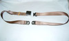74" LIGHT BROWN LAP SAFETY SEAT BELT CHROME BUCKLE