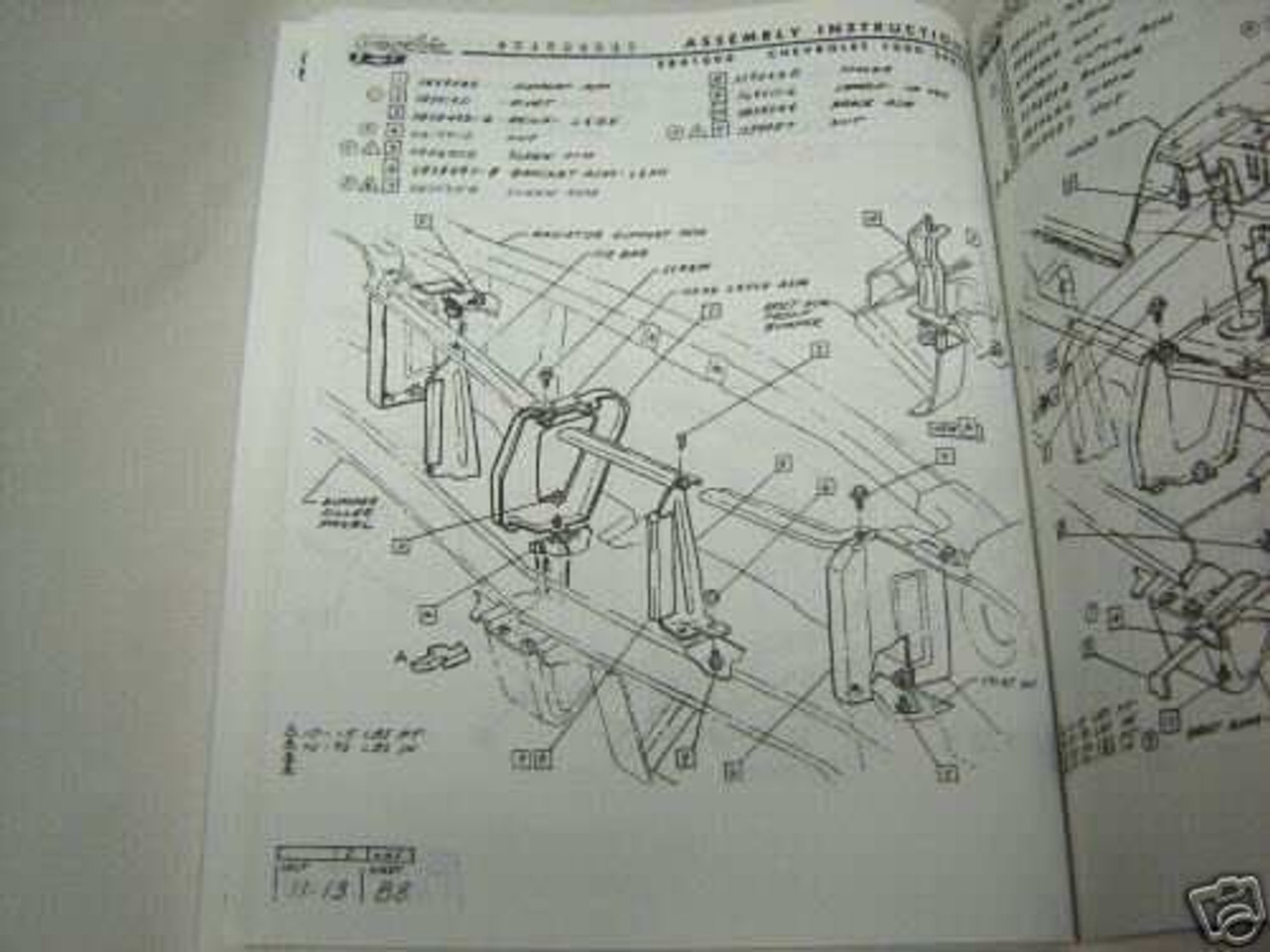 67 CHEVY CAMARO FACTORY ASSEMBLY MANUAL BOOK 1967 I5 Classic Chevy