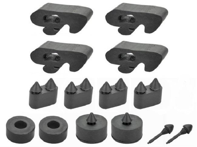 66 1966 Chevy Impala Door Hood Trunk Rubber Bumper Kit I5 Classic Chevy