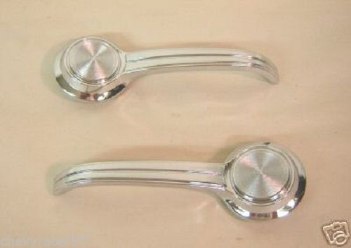 65 66 67 Chevy Chevelle Nova Inside Door Handles Cranks New Pair I5