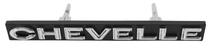 71 1971 CHEVELLE GRILLE GRILL TRIM EMBLEM SCRIPT NEW - I-5 Classic Chevy