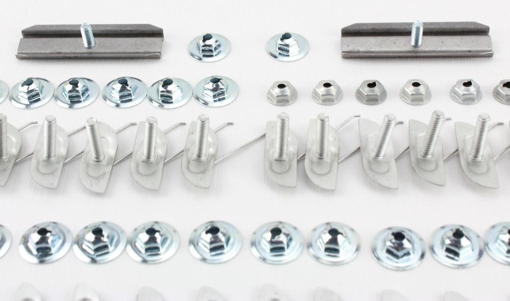 57 1957 Chevy 2Door Bel Air & 210 Stainless Side Molding Trim Clip Set