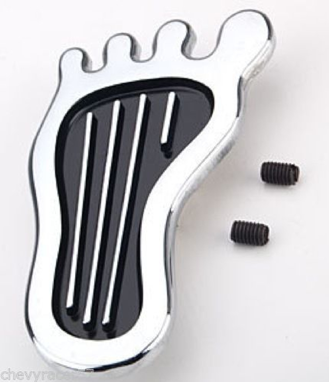 Chrome Barefoot Foot Hot Rat Rod Gas Accelerator & Dimmer Pedal Cover