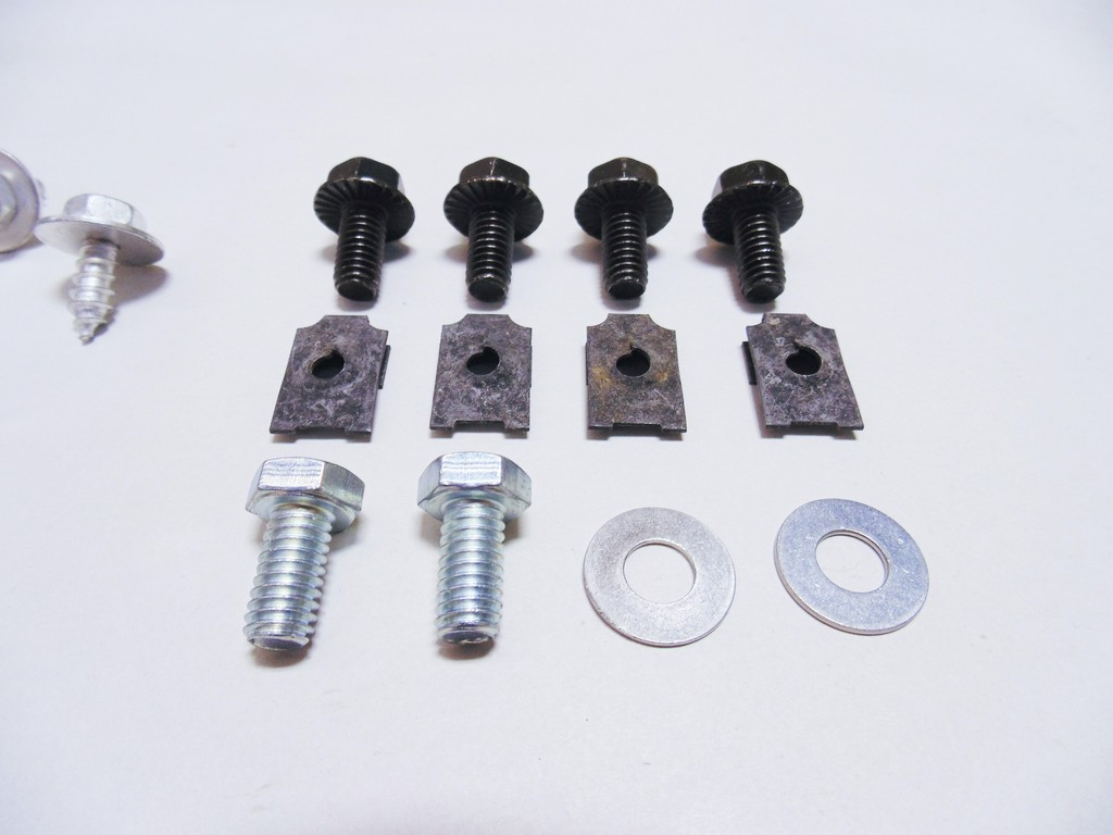 55 56 Chevy Front Grill & Tie Bar Bolt Kit with Stainless Threaded Fake ...