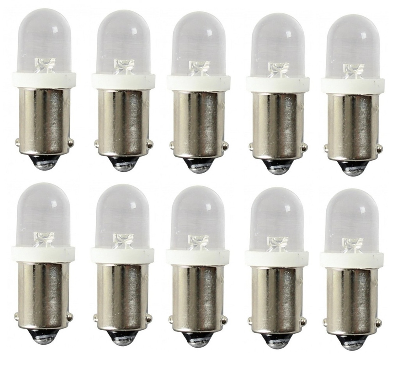 #57 BA9S 12V Clear Incandescent Intsrument Panel & Dashboard Light Bulbs