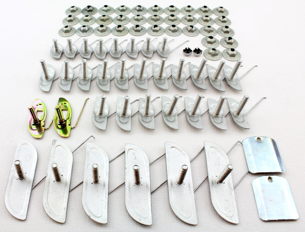 57 Chevy 2 & 4 Door 150 Stainless Side Molding Trim Clip Set 1957