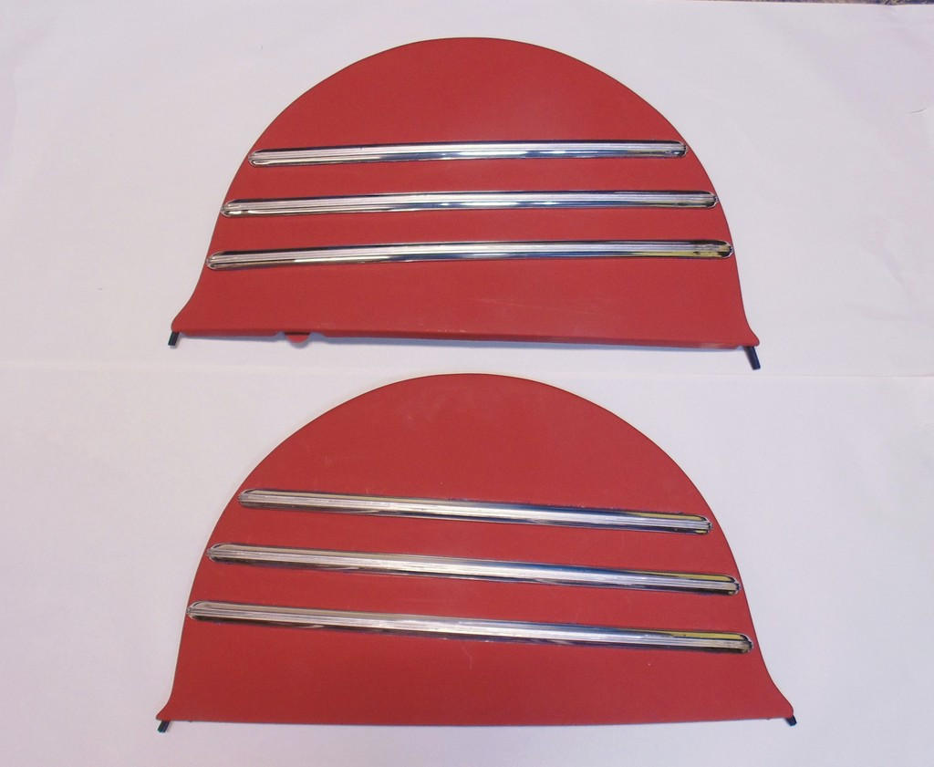 41 42 46 47 48 Chevrolet Fleetline Metal Fender Skirts & Stainless